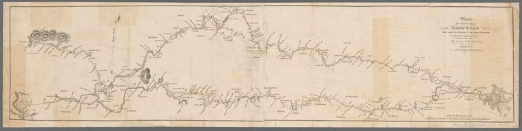 Plan of a survey for a rail-road: made under the direction of the Board of Directors of Internal Improvements