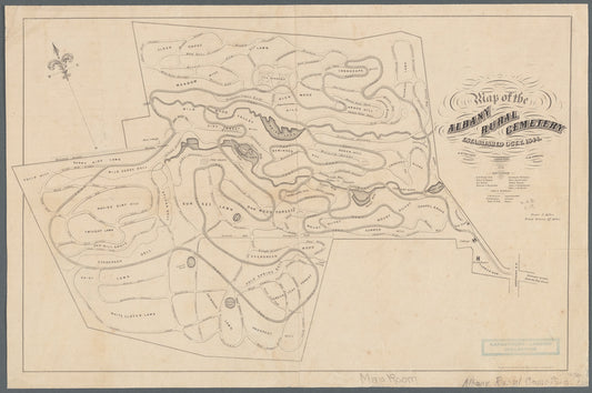 Map of the Albany Rural Cemetery, established Oct. 7 1844