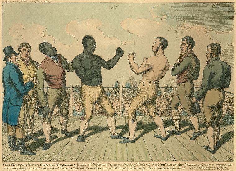 The battle between Crib [Cribb] and Molineaux.