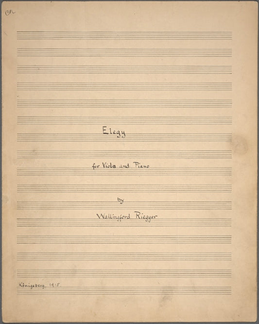 Elegy for viola and piano