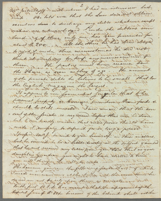 Edward Clive Bayley to Robert Ker Porter, autograph letter signed