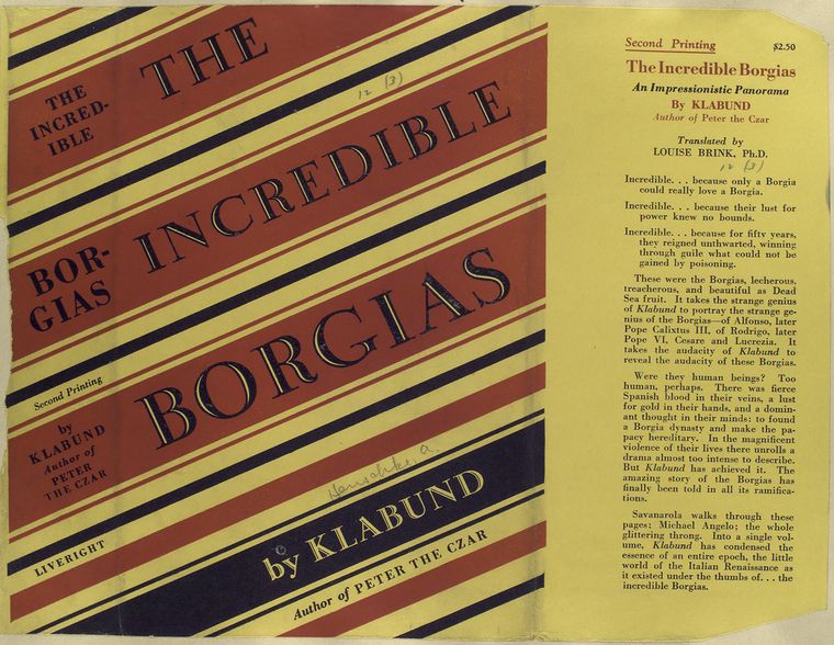 The incredible Borgias.