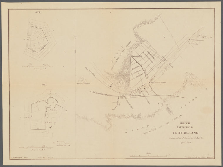 Map no. 16, Battlefield of Fort Bisland