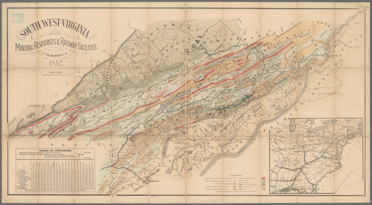 South West-Virginia mineral resources & railway facilities
