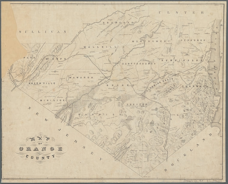 Map of Orange County: [New York]