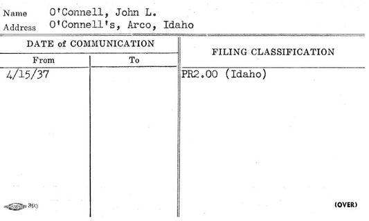O'Connell, John L.