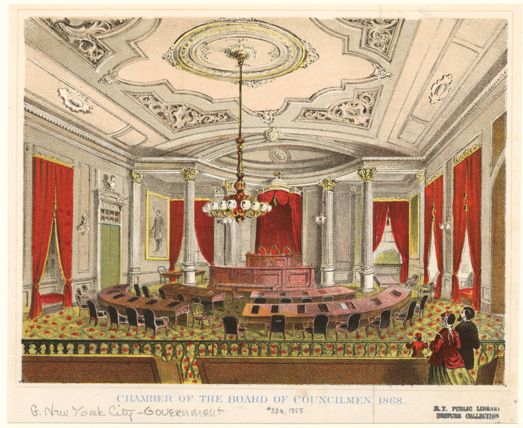 Chamber of the Board of Councilmen, 1868