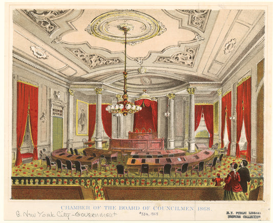 Chamber of the Board of Councilmen, 1868