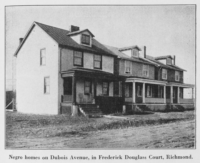 Negro homes on Dubois Avenue, in Frederick Douglass Court, Richmond