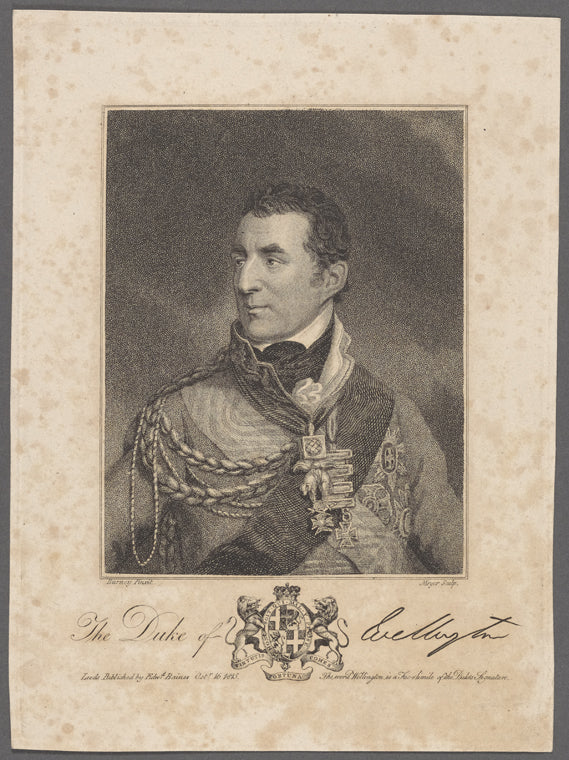 The Duke of Wellington [signature].
