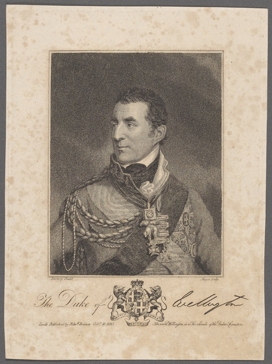 The Duke of Wellington [signature].