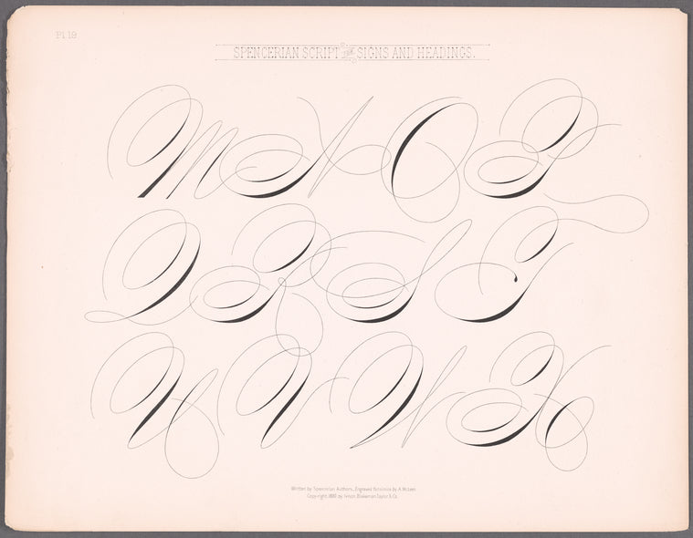 New Spencerian compendium of penmanship