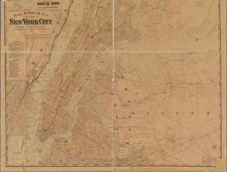 Rand, McNally & Co.'s complete map of New York City and vicinity