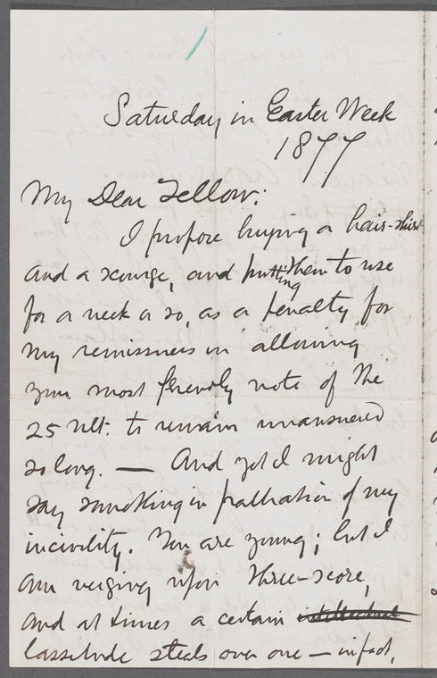 Letter to John C. Hoadley