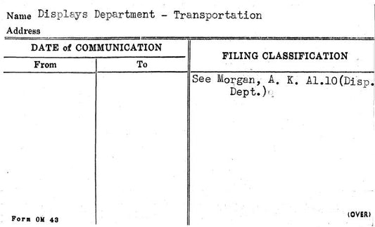 Displays Department - Transportation