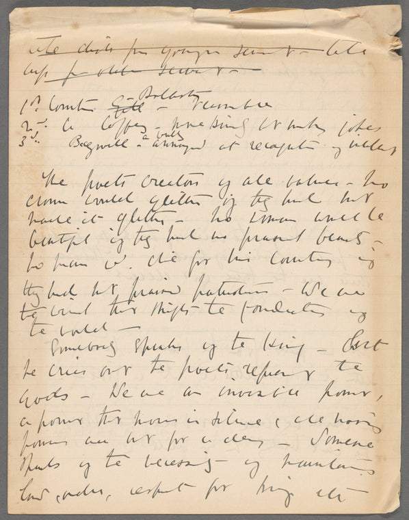 [King's threshold, The]. Senchan. Two manuscript notebooks in Lady Gregory's hand