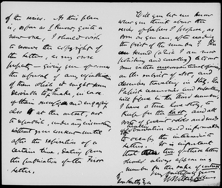 Bentley, George. ALS to 1854 Jan. 14