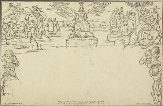Mulready's penny post envelope