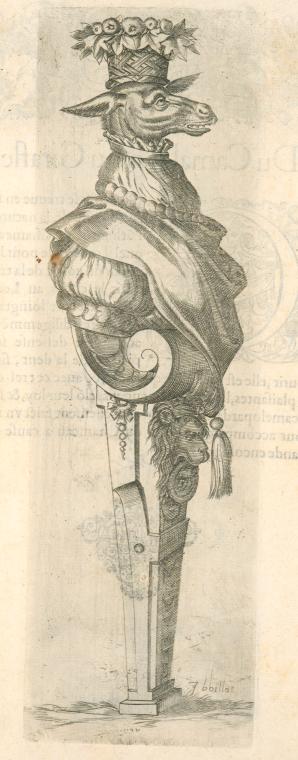 Print illustrating De la biche.