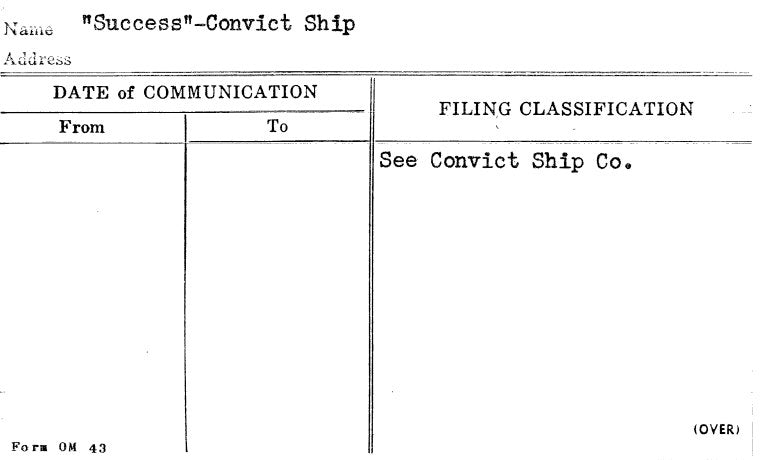 Success-Convict Ship
