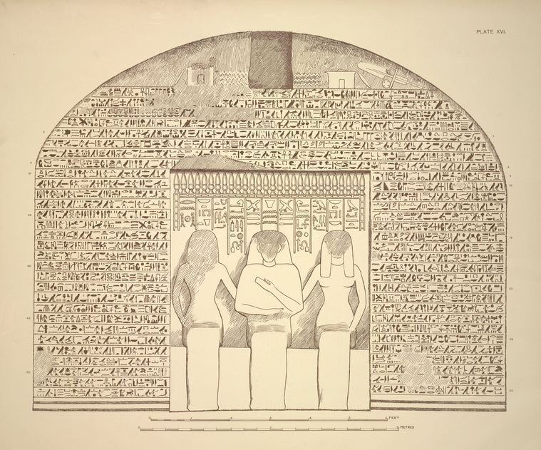 Statues in the niche (the back wall of the main chamber)