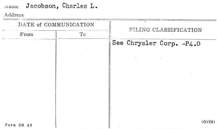 Jacobson, Charles L.