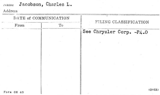 Jacobson, Charles L.