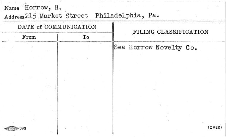 Horrow, H.