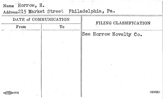 Horrow, H.