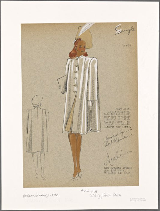 Boxy coat. After Molyneux.