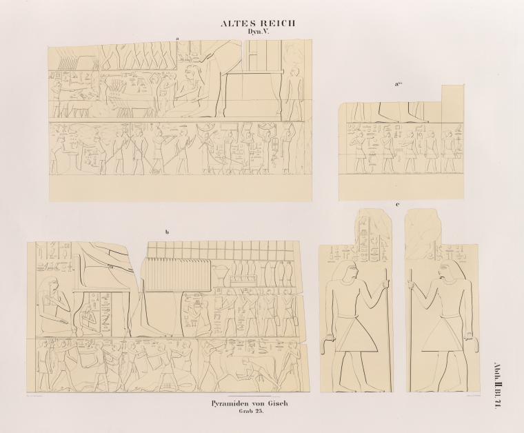 Dynastie V. Pyramiden von Giseh [Jîzah], Grab 25.