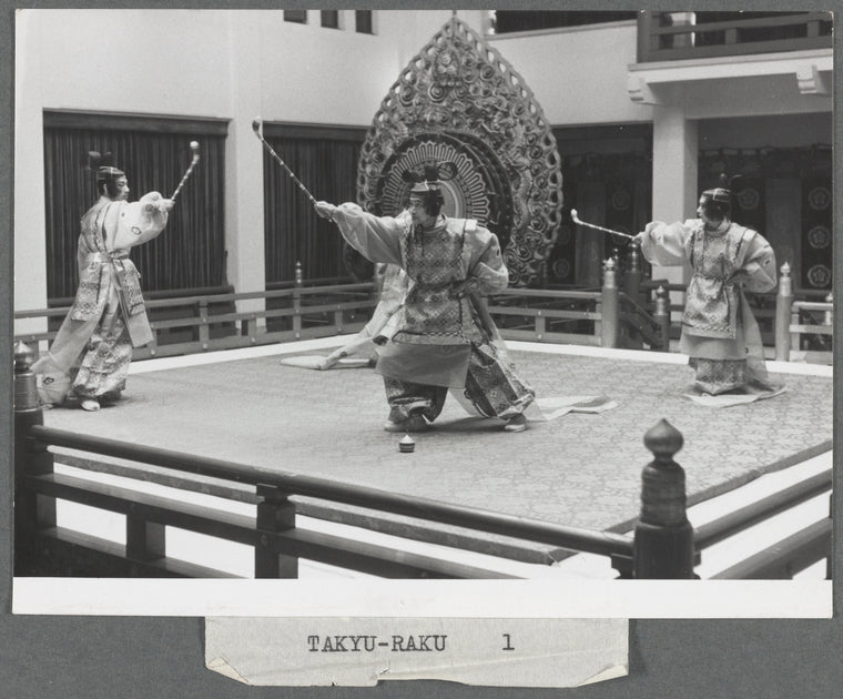 Japanese bugaku dancers performing at New York City Ballet (Takyu-raku 1)