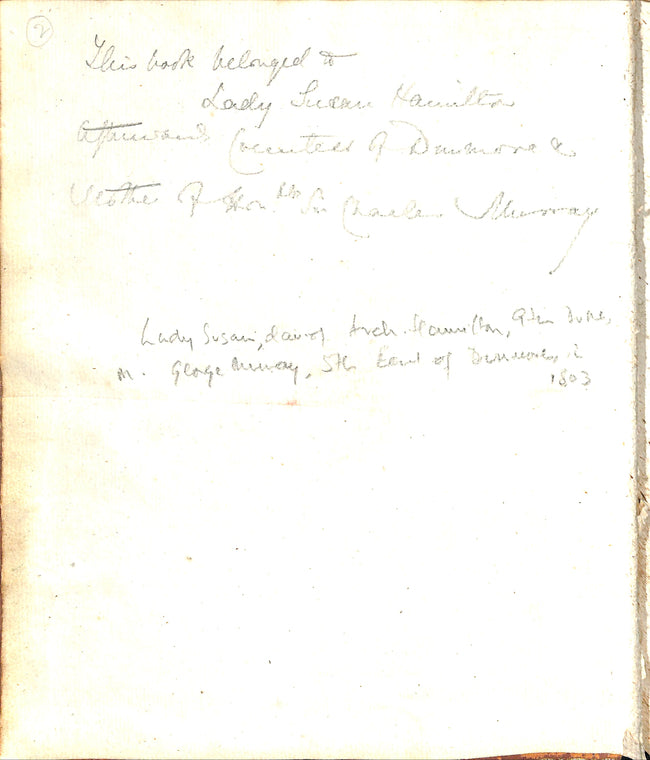 Lady Anne Hamilton commonplace book of poetry