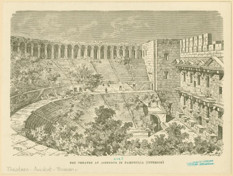 The theatre at Aspendus in Pamphylia (interior)