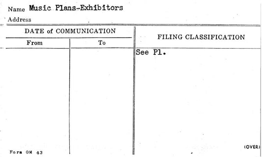 Music Plans-Exhibitors