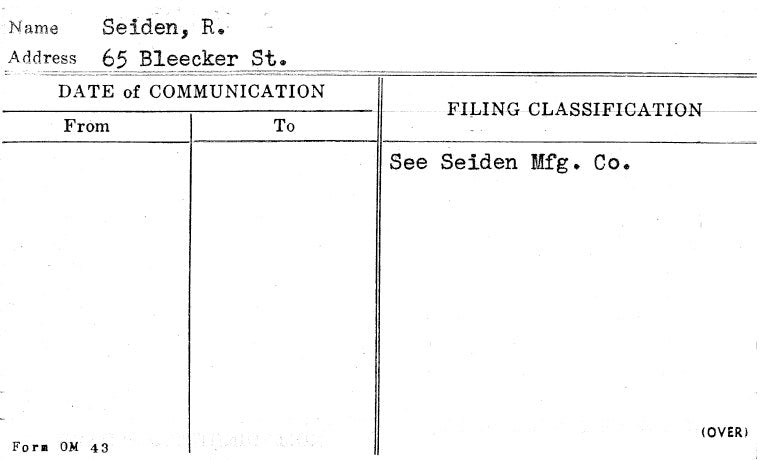 Seiden, R.