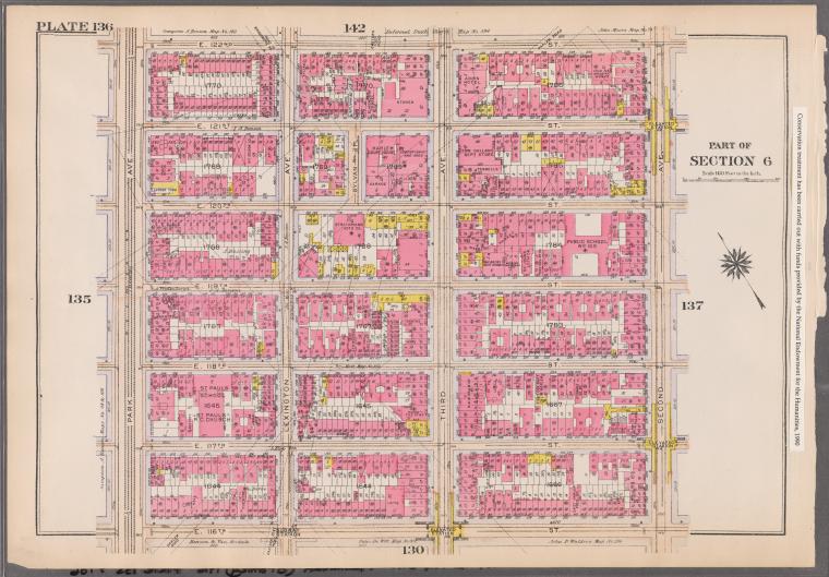Bounded by E. 122nd Street, Second Avenue, E. 116th Street and Park Avenue
