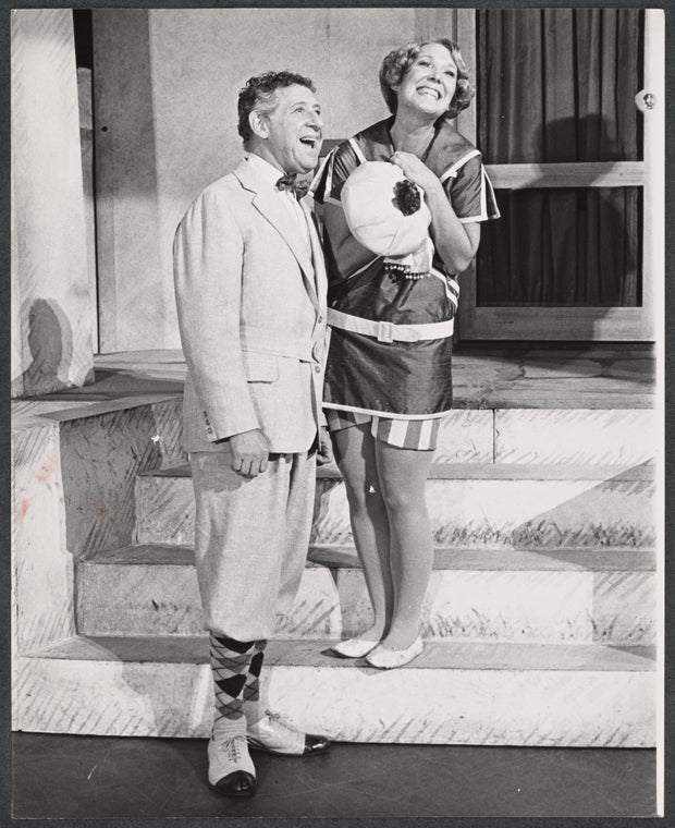 Jack Gilford and unidentified in the 1971 Broadway revival of No, No, Nanette