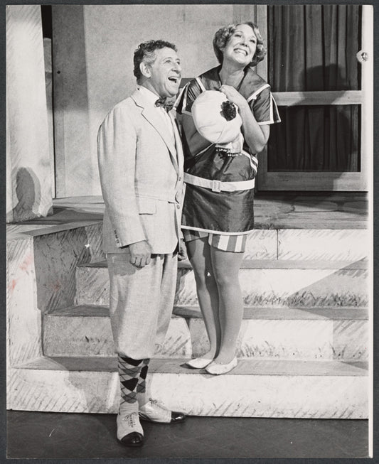 Jack Gilford and unidentified in the 1971 Broadway revival of No, No, Nanette