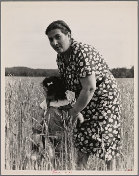 Hightstown, New Jersey. Jewish-American farm mother, Mrs. Cohen, wife of the farm manager
