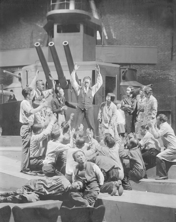 Scene from "Roar China". NYC: 1930. Theatre Guild Production.