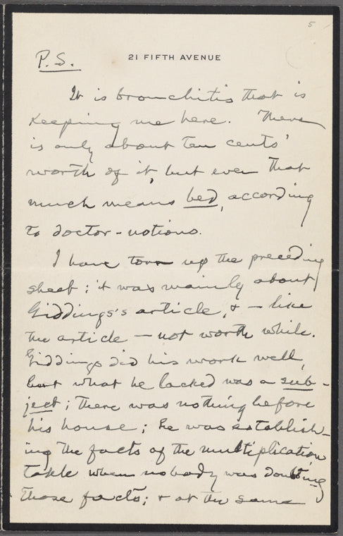 [Teller], Charlotte, ALS. [May 4, 1906].