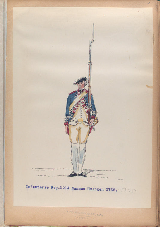 Infanterie Reg. No. 14  Nassau Usingen. 1768-1795