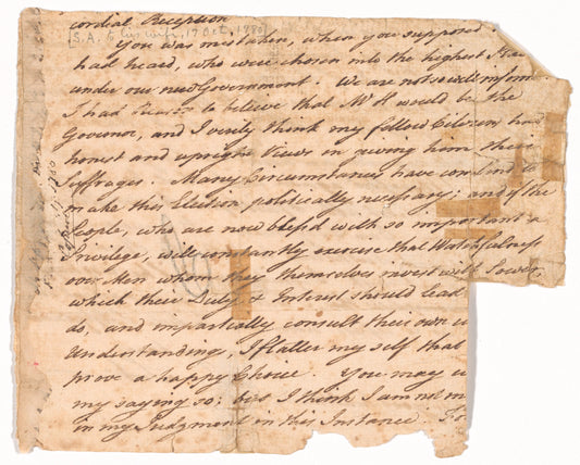 Letter to Elizabeth Adams