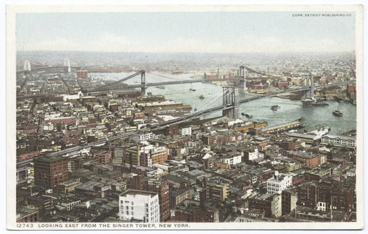 Looking East from the Singer Tower, New York, N.Y.