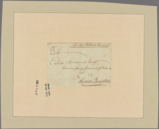 Letter to Elias Boudinot