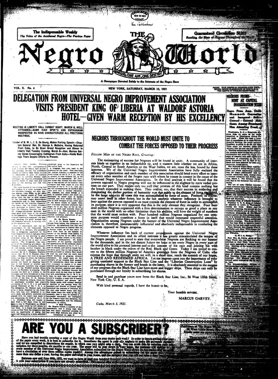 The Negro world