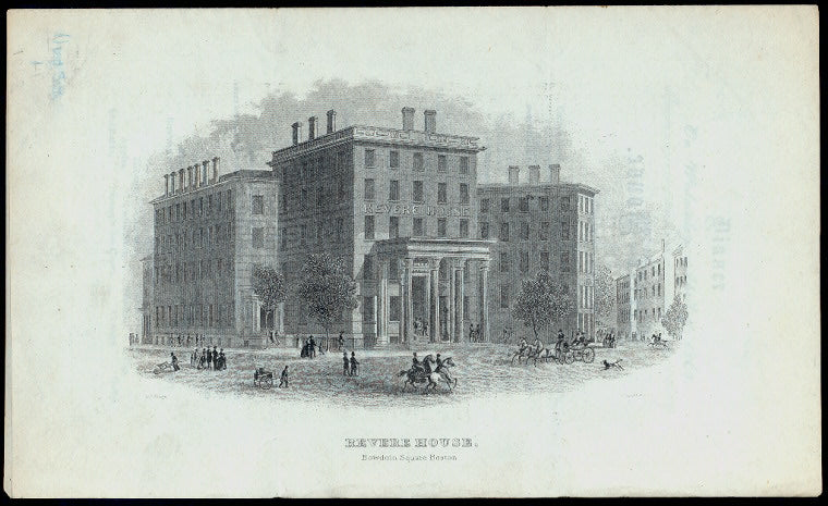 DAILY DINNER MENU [held by] REVERE HOUSE [at] "BOSTON, MA" (HOTEL)