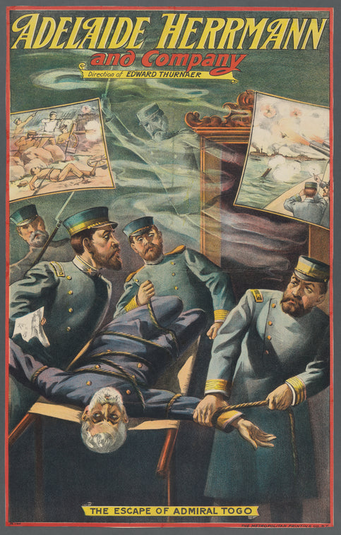Adelaide Herrmann and Company, direction of Edward Thurnaer: the escape of Admiral Togo