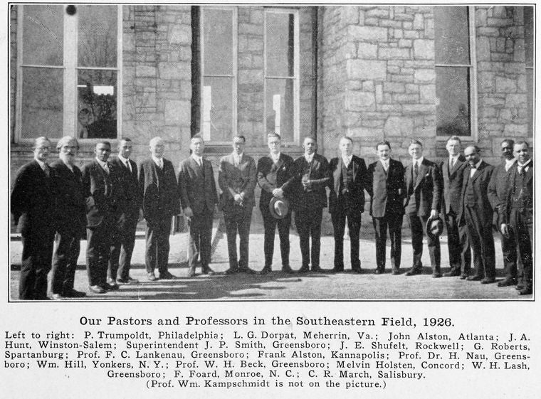 Our pastors and professors in the southeastern field, 1926.